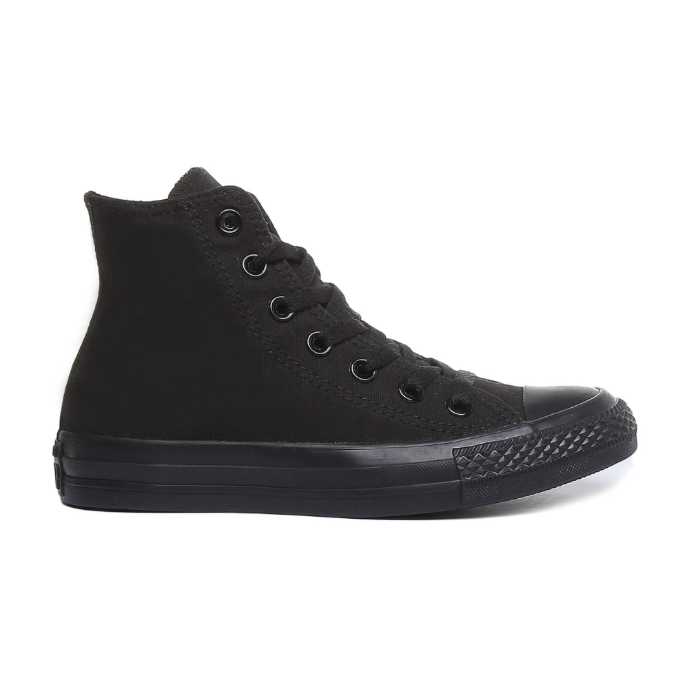 Converse Unisex Black Sneakers, 7 Uk, Classic Hi Top Canvas Trainers