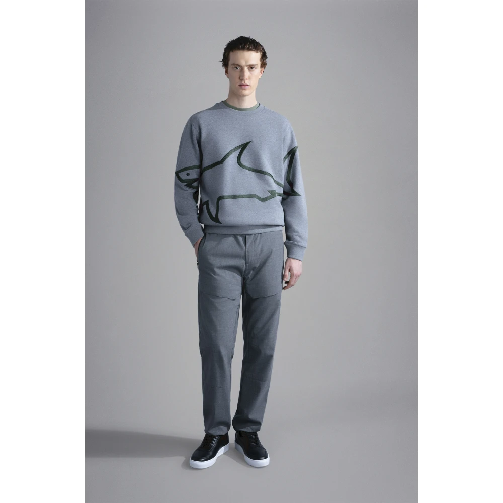 PAUL & SHARK Grijze Regular Fit Katoenen Sweatshirt Gray Heren