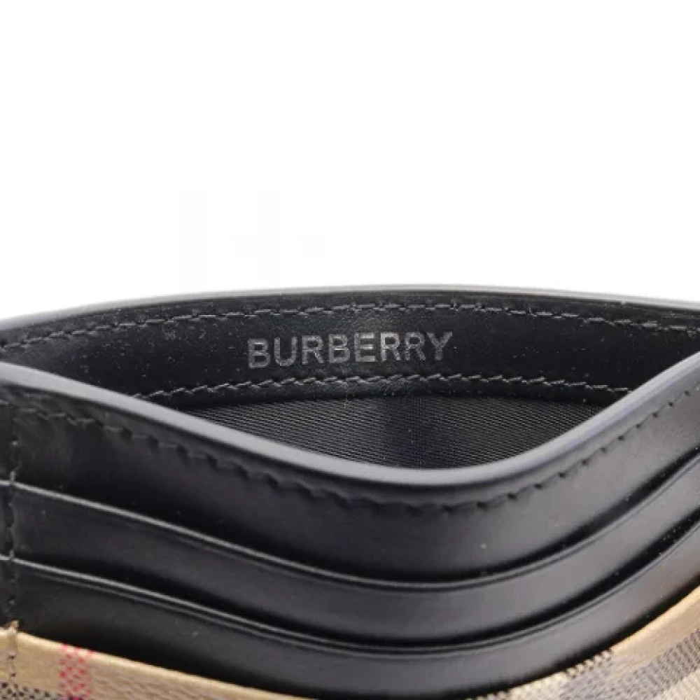 Burberry Vintage Pre-owned Canvas wallets Beige Dames