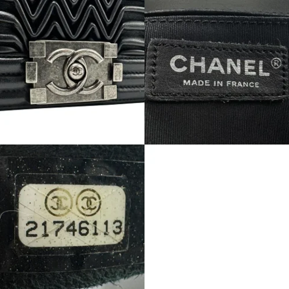Chanel Vintage Pre-owned Leather shoulder-bags Black Dames