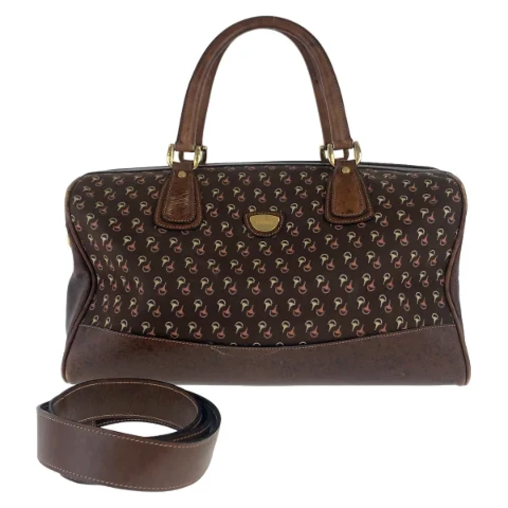 Gucci Vintage Pre-owned Canvas gucci-bags Brown Dames