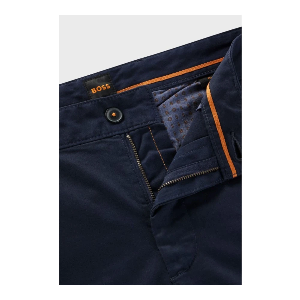 Hugo Boss Slim Chino Broek voor Mannen Blue Heren