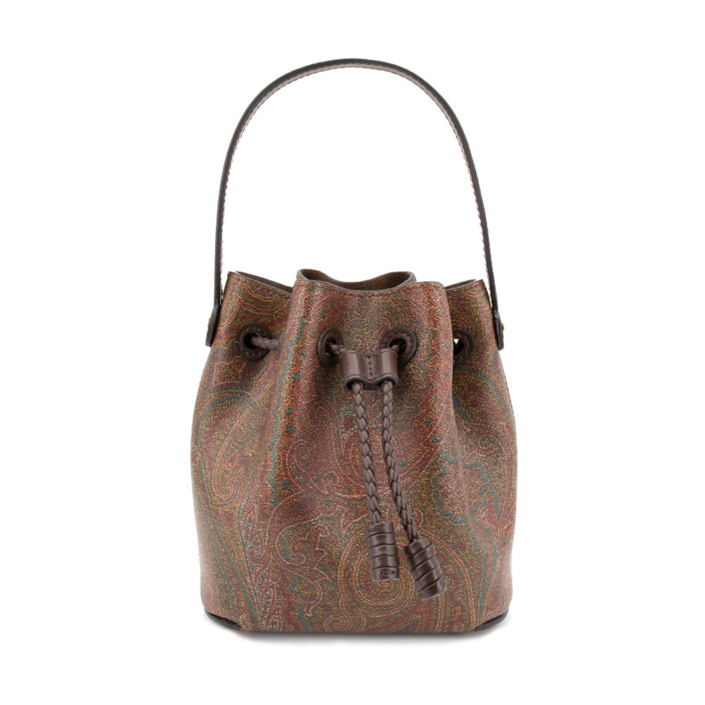 Paisley velvet high quality bucket bag