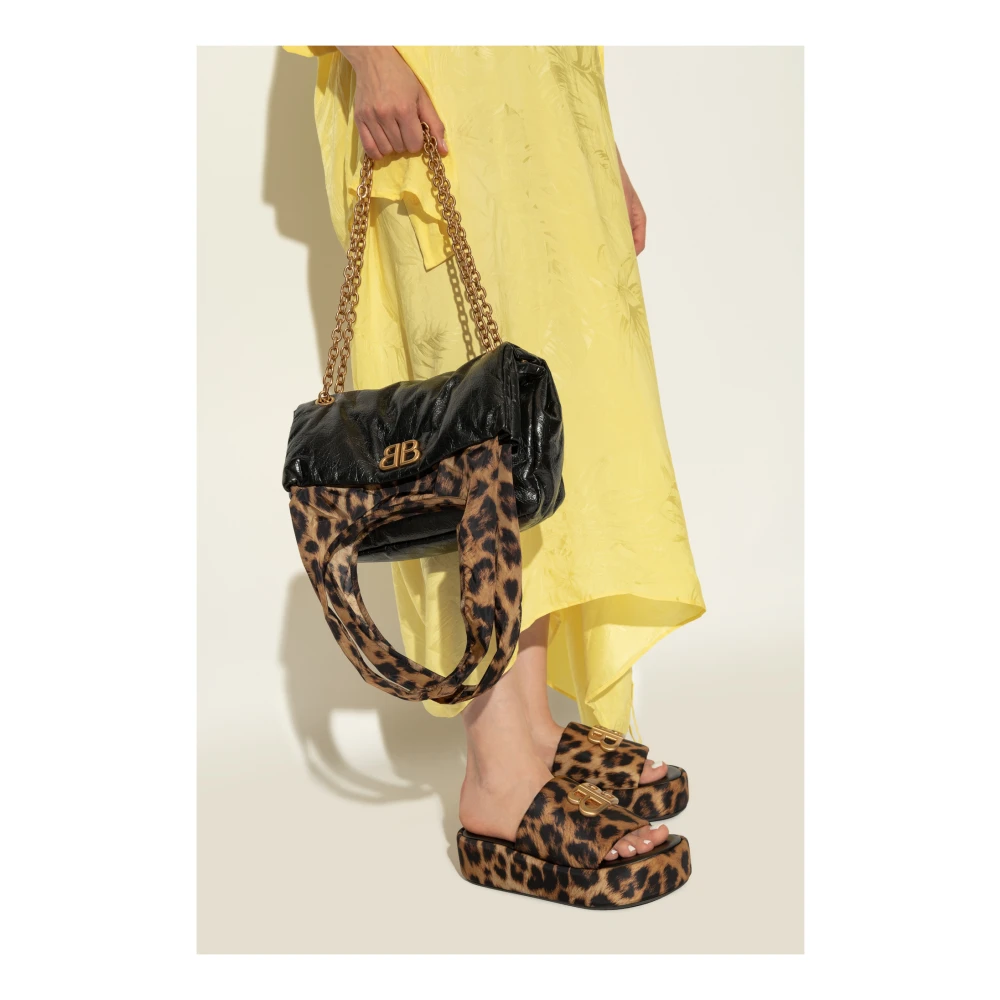 Balenciaga Monaco Small Chain Schoudertas Black Dames