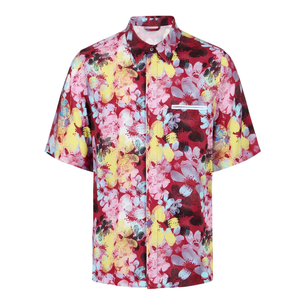 Iceberg Mannelijk Multicolor Overhemd Met Patroon, Korte Mouwen