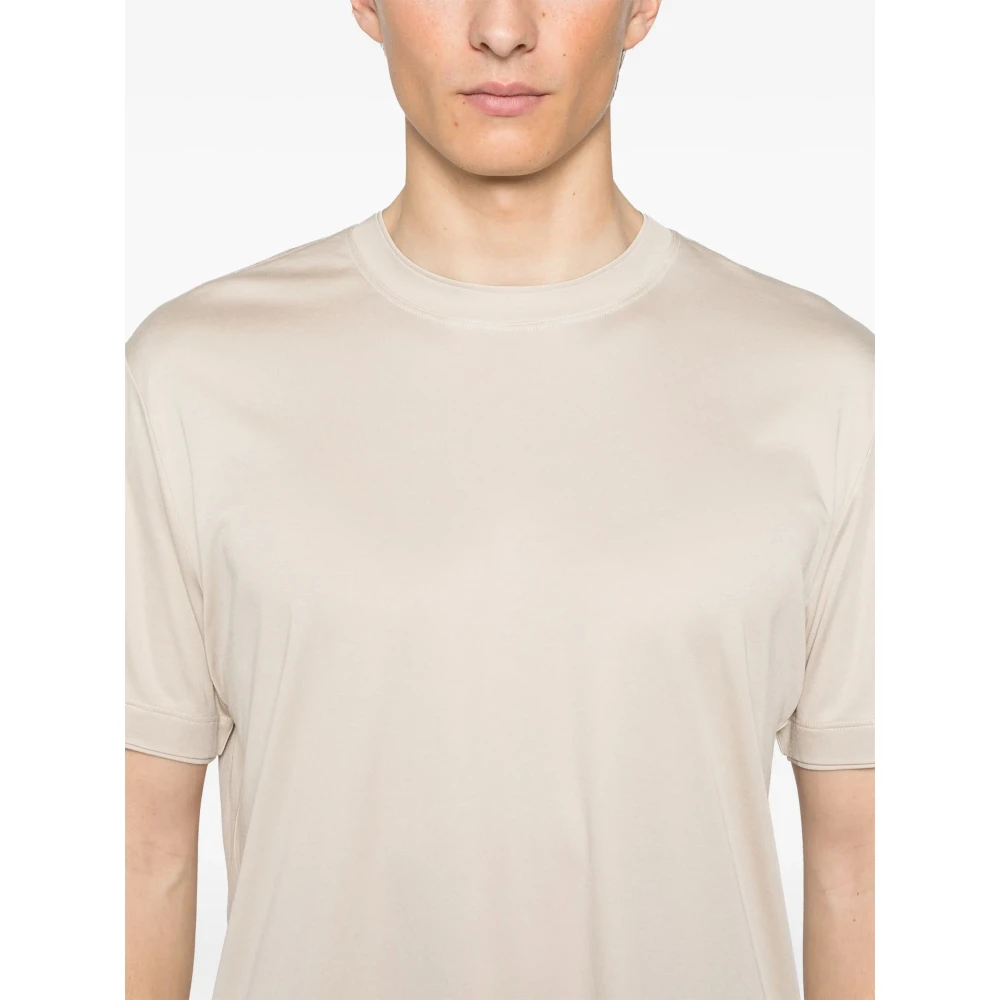 Eleventy Katoenmix T-shirt Gemaakt in Italië Beige Heren