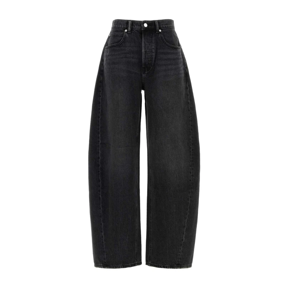 Alexander Wang Women's Black Wide-Leg Jeans - Loose Fit Jeans - W25 - Jeans