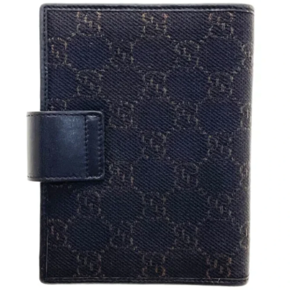 Gucci Vintage Pre-owned Canvas home-office Blue Dames