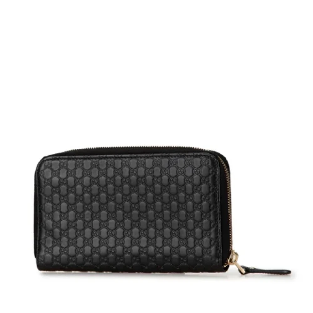 Gucci Vintage Pre-owned Leather wallets Black Dames