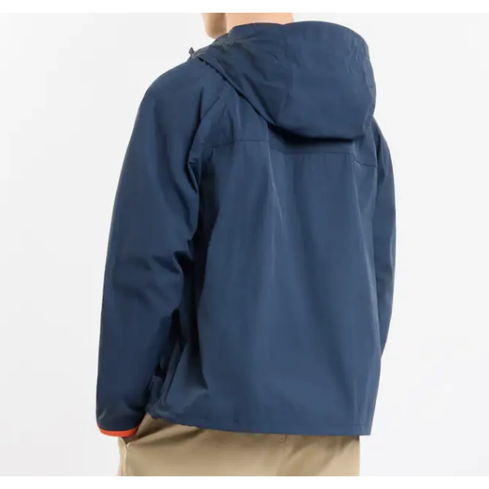 Fay Blauwe Windbreaker Jas met Capuchon Blue Heren