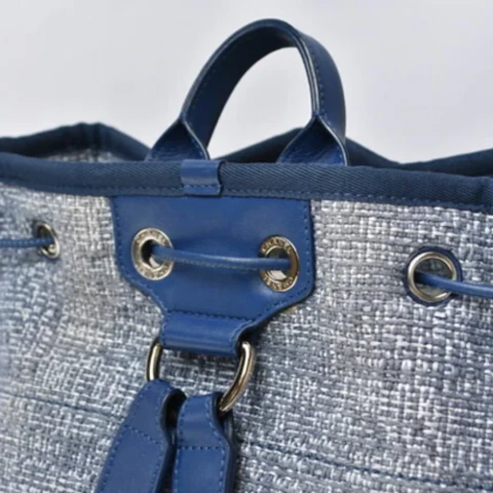 Chanel Vintage Pre-owned Fabric chanel-bags Blue Dames