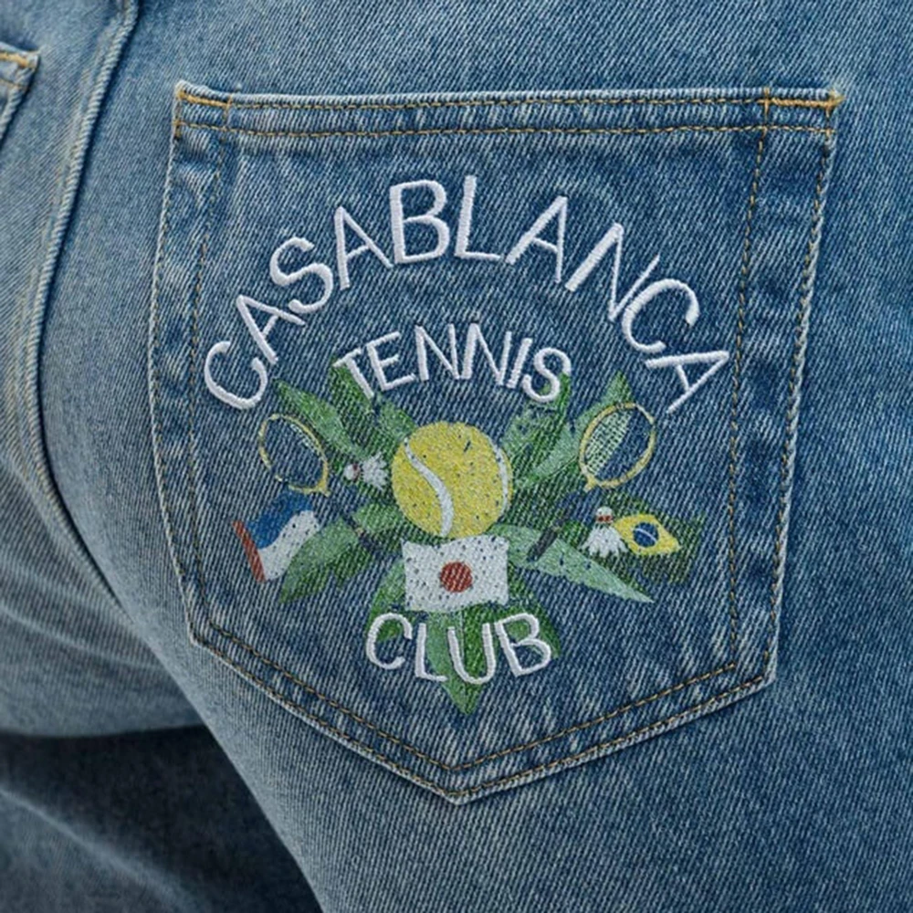 Casablanca Klassieke Denim Jeans voor Dagelijks Gebruik Blue Heren