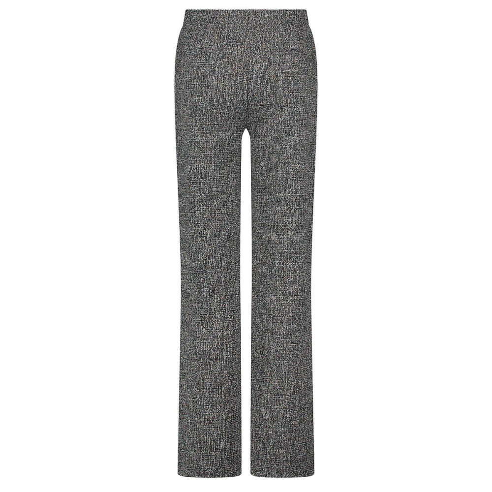 Tramontana Stretch Tweed Broek Black Dames
