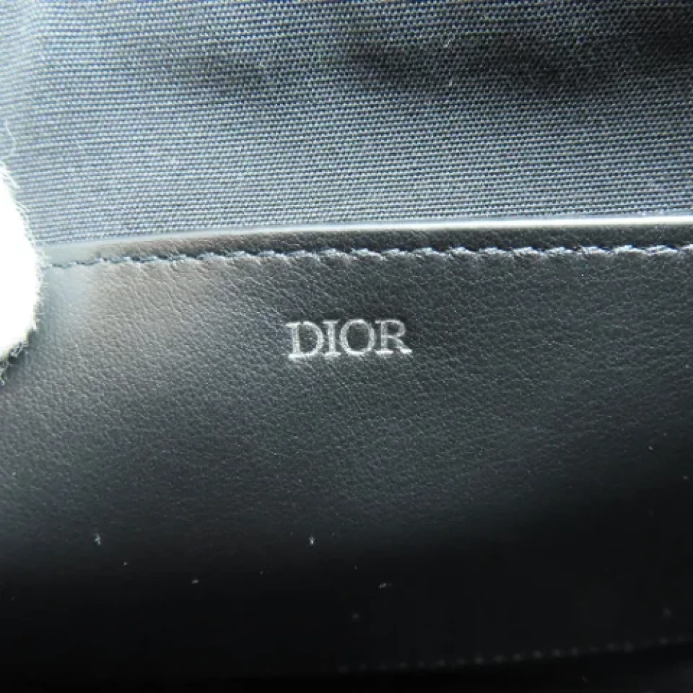 Dior Vintage Pre-owned Canvas clutches Blue Dames