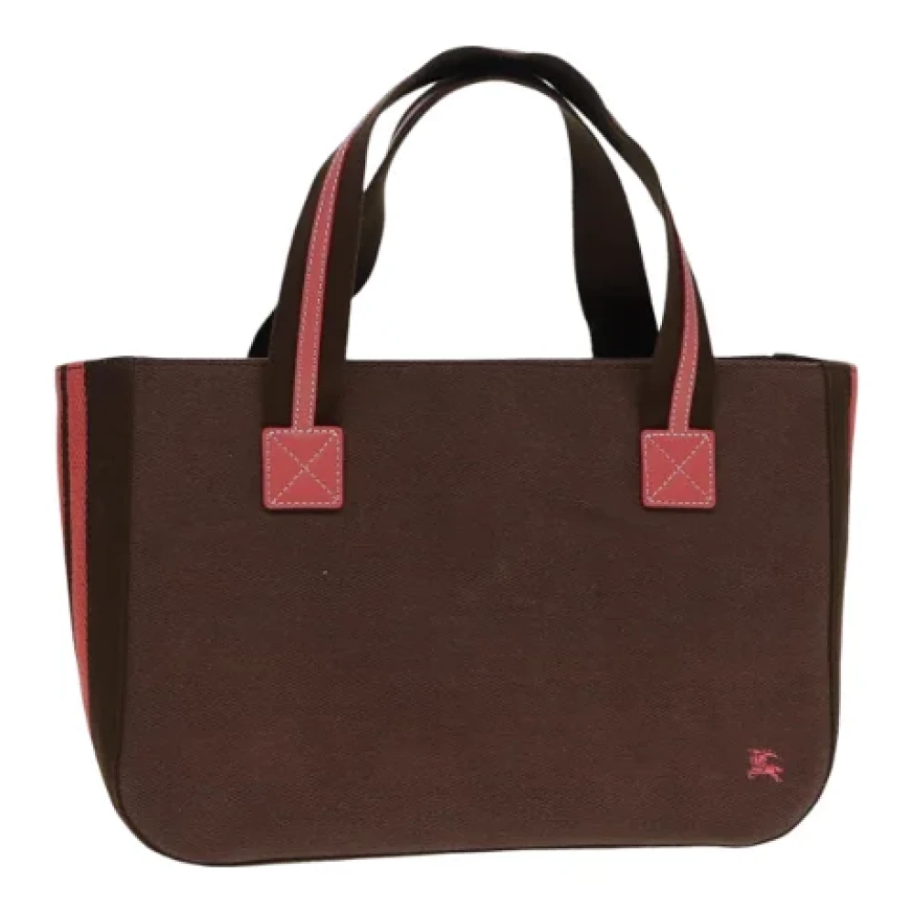 Burberry Vintage Pre-owned Canvas shoulder-bags Brown Dames