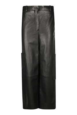 lambskin-zip-closure-trousers