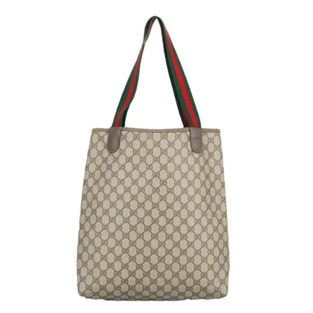 Gucci Vintage Pre-owned Canvas totes Beige Dames