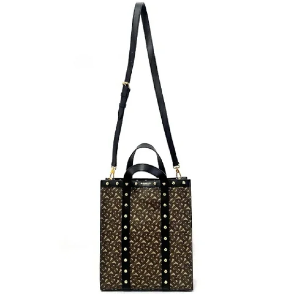 Burberry Vintage Pre-owned Fabric handbags Brown Dames