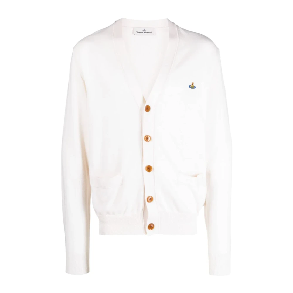 Vivienne Westwood Crème Cardigan voor Mannen White Heren
