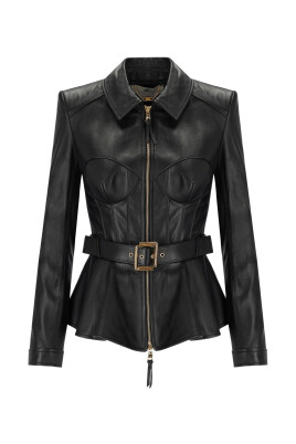 veste-noire-en-cuir-ceinturee-peplum