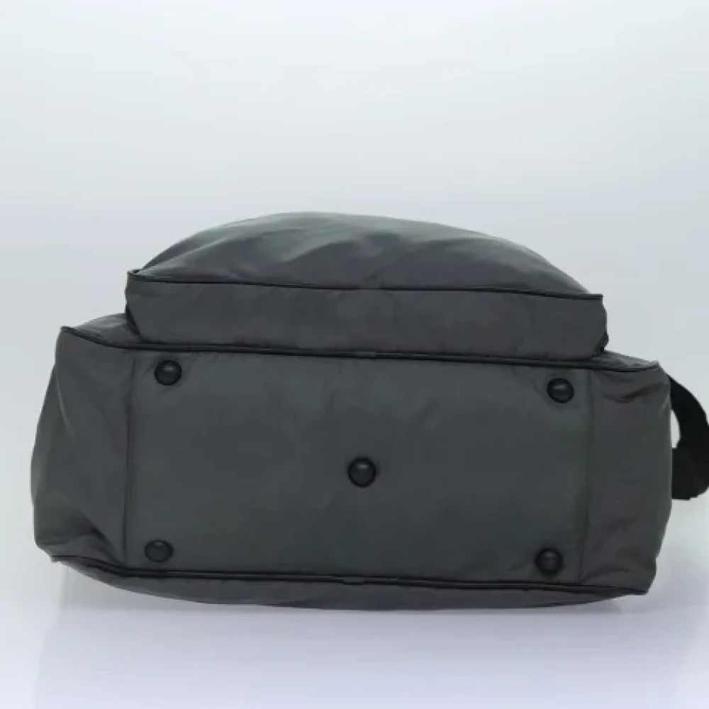 Prada Vintage Pre-owned Nylon travel-bags Gray Dames