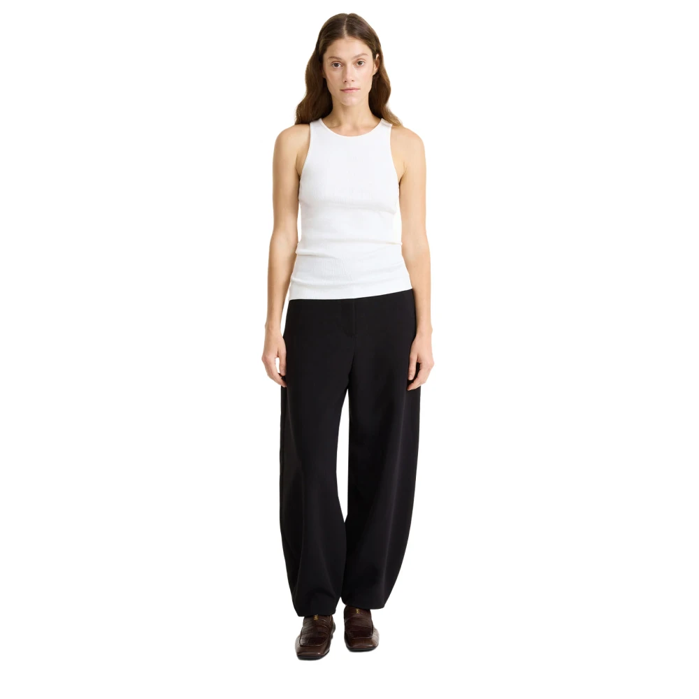 By Malene Birger Ontspannen hoge taille broek By Herenne Birger Black Dames