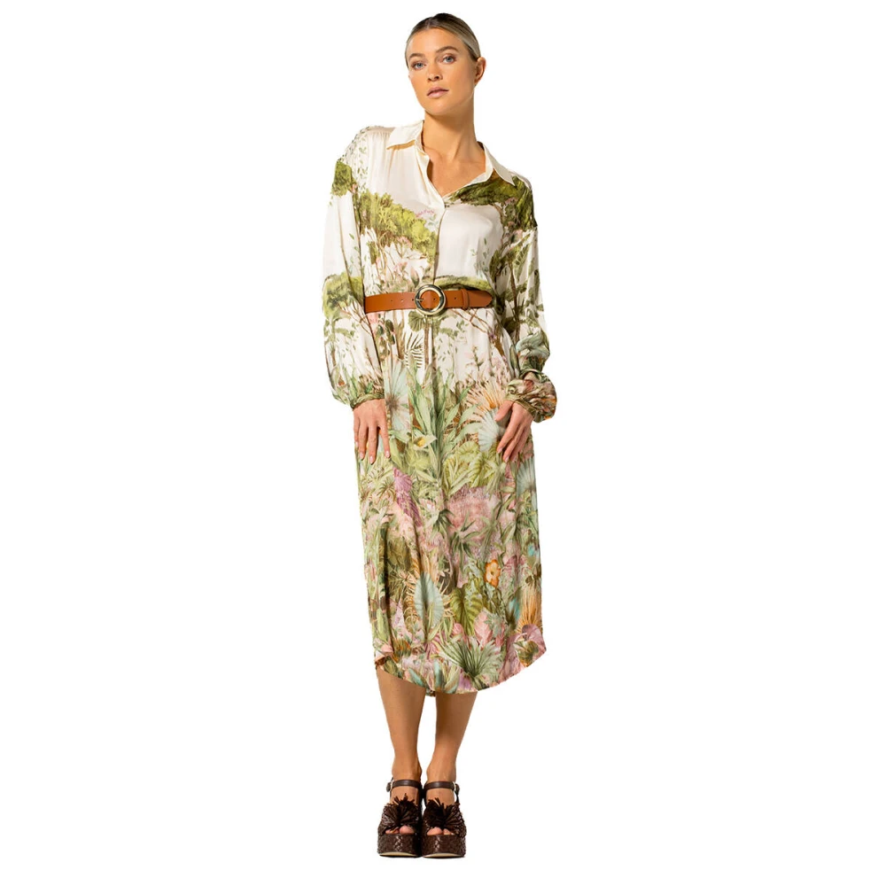 Caroline Biss Elegante Jurk Kleed Multicolor Dames