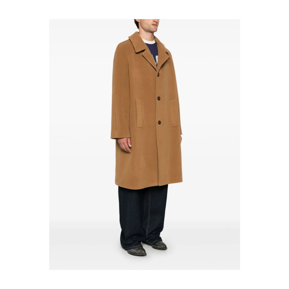 Golden Goose Chevron Wollen Jas Bruin Aw24 Brown Heren