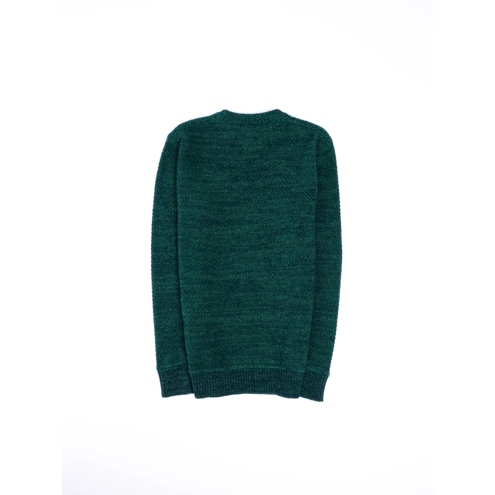 Roberto Collina Elegante Mouline Gebreide Trui Green Heren