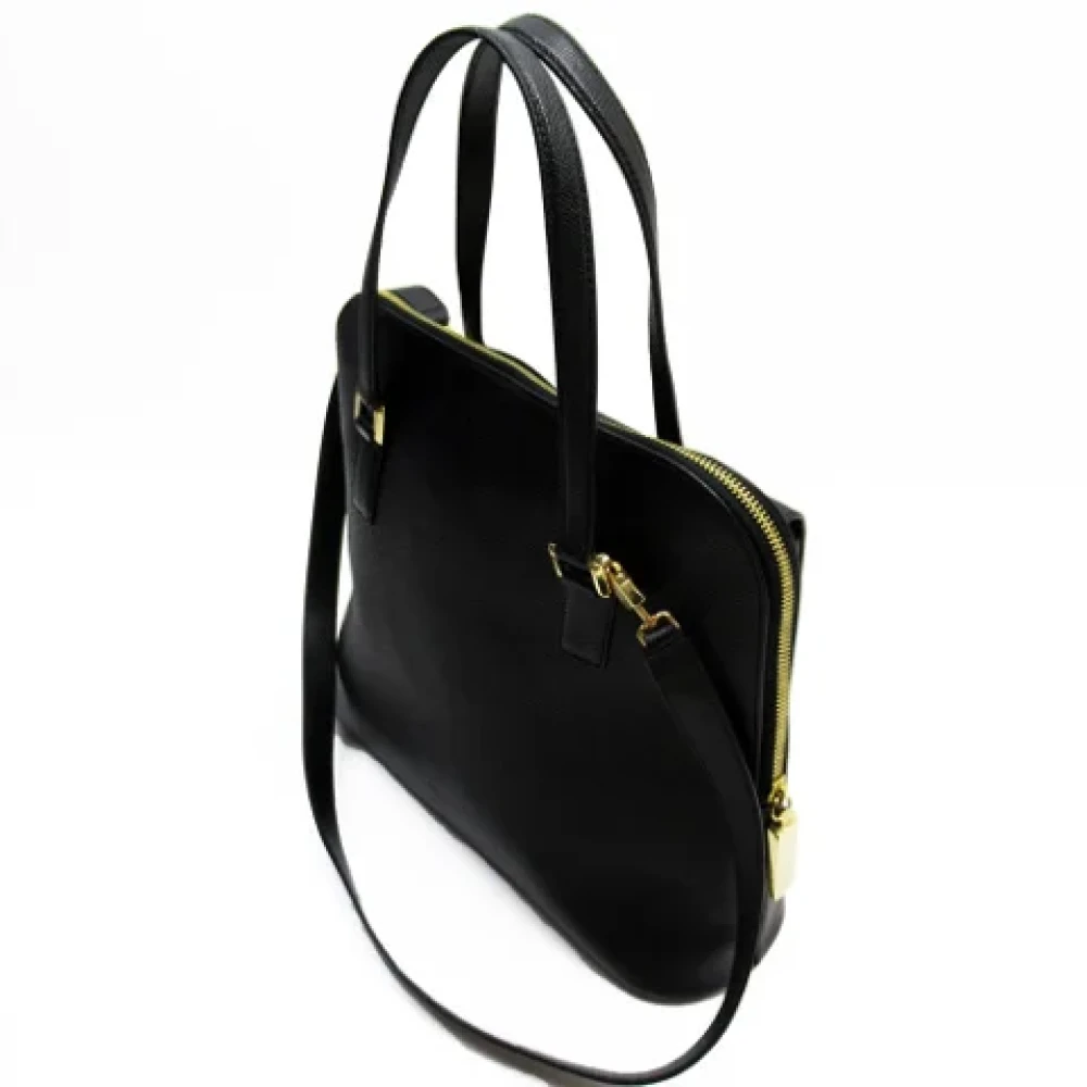 Salvatore Ferragamo Pre-owned Leather handbags Black Dames