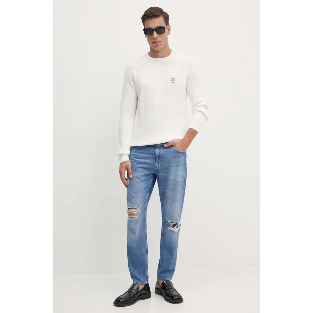 Calvin Klein Vernietigde Denim Jeans Blue Heren
