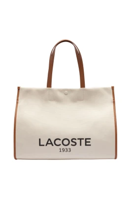 Beige Canvas Toteväska