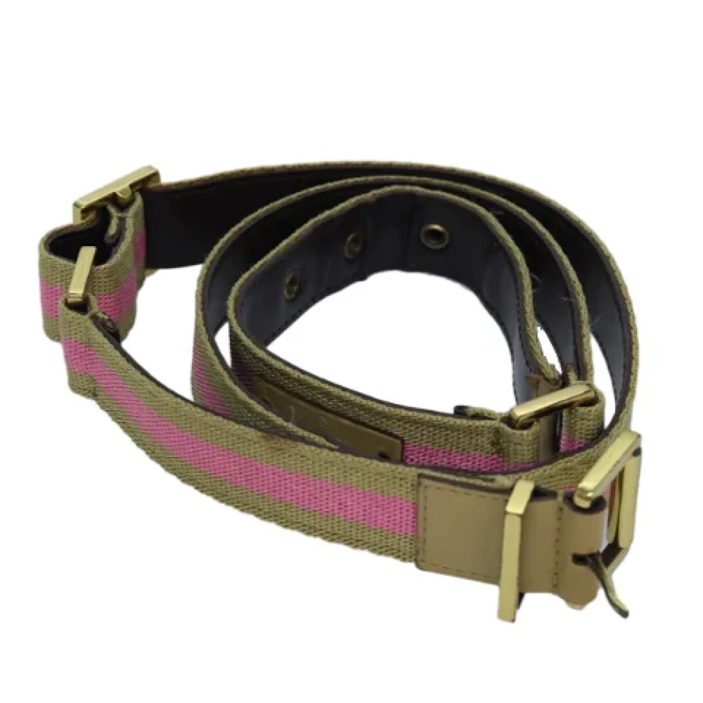 Gucci Vintage Pre-owned Canvas belts Multicolor Dames