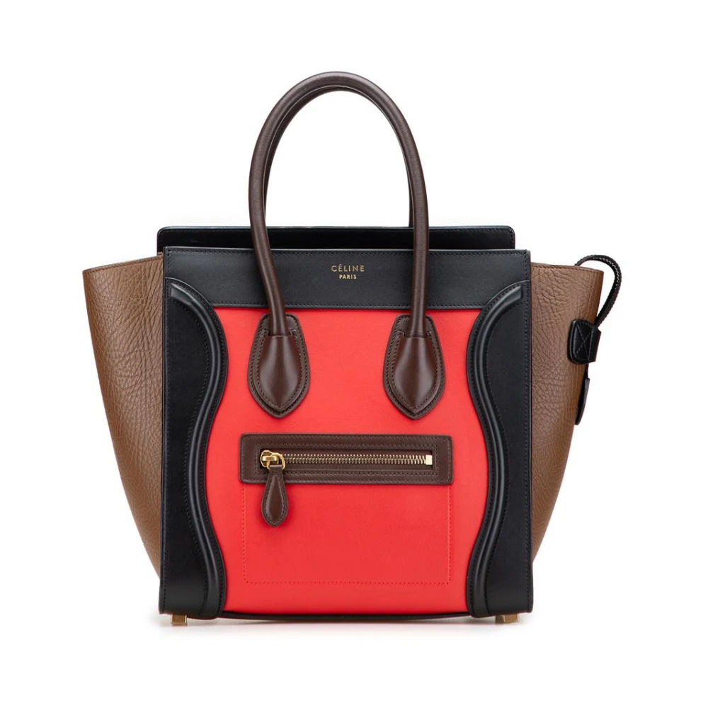 Celine Vintage Women's Pre-Owned Structured Leather Handbag