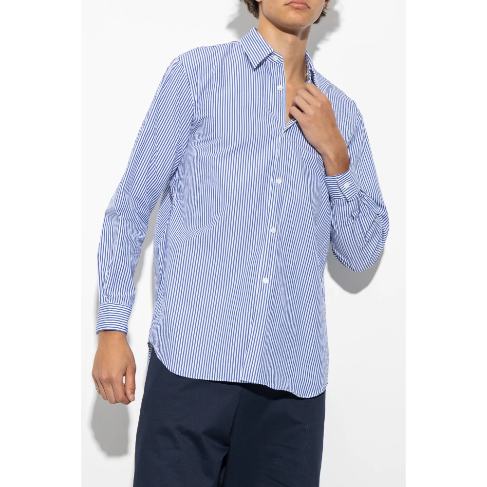 Comme des Garçons Play Gestreept overhemd Blue Heren