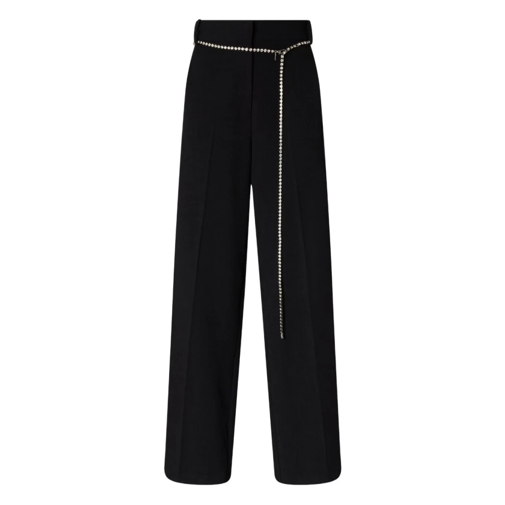 Pinko Women's Black Wide Trousers, S, Cedro Wide Trousers
