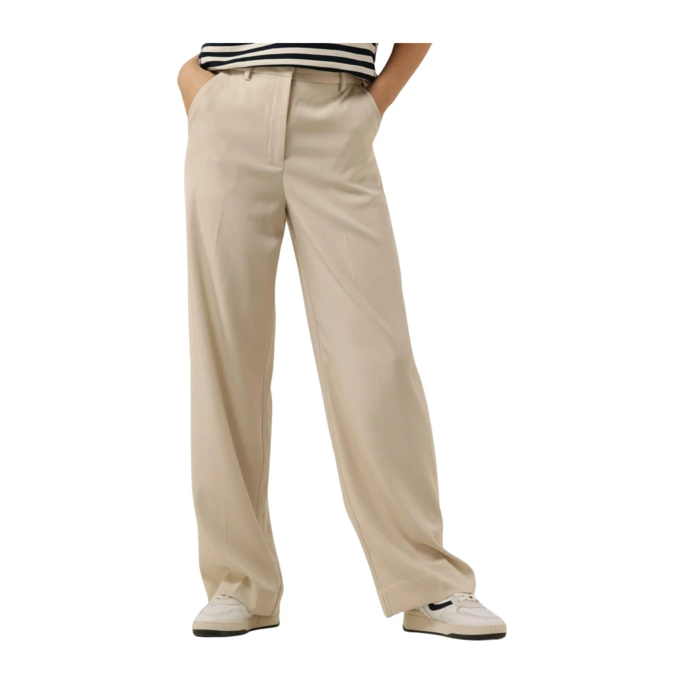 Minus Ecru Straight Leg Pant Beige Dames