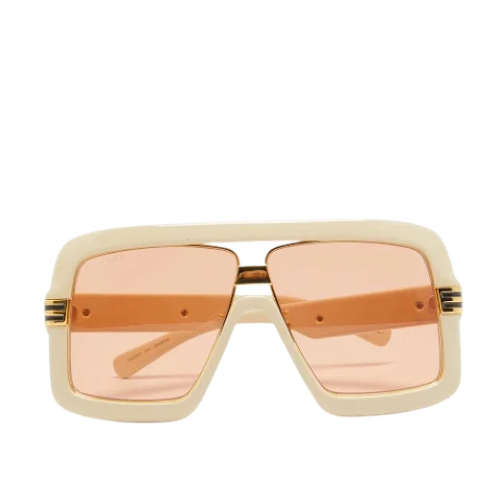 Gucci Vintage Pre-owned Acetate sunglasses Orange Dames