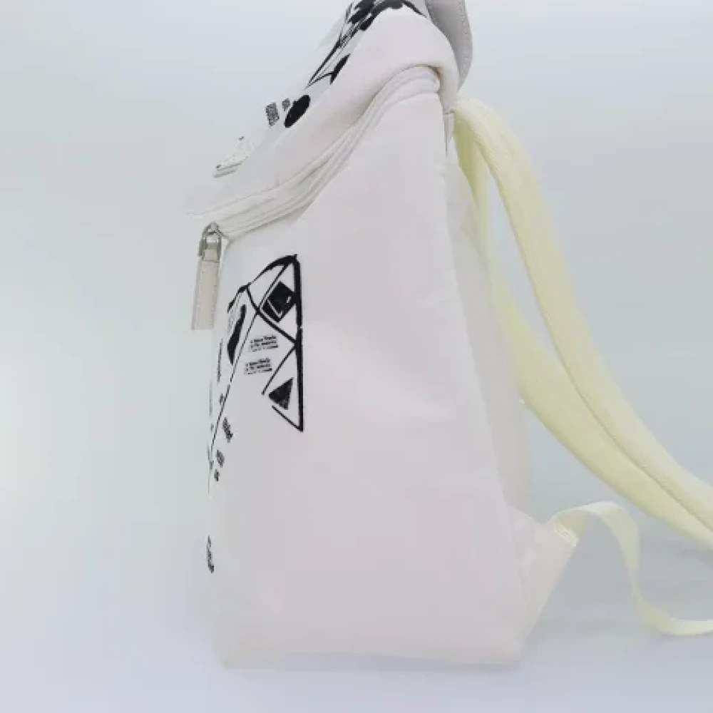Prada Vintage Pre-owned Nylon backpacks White Dames