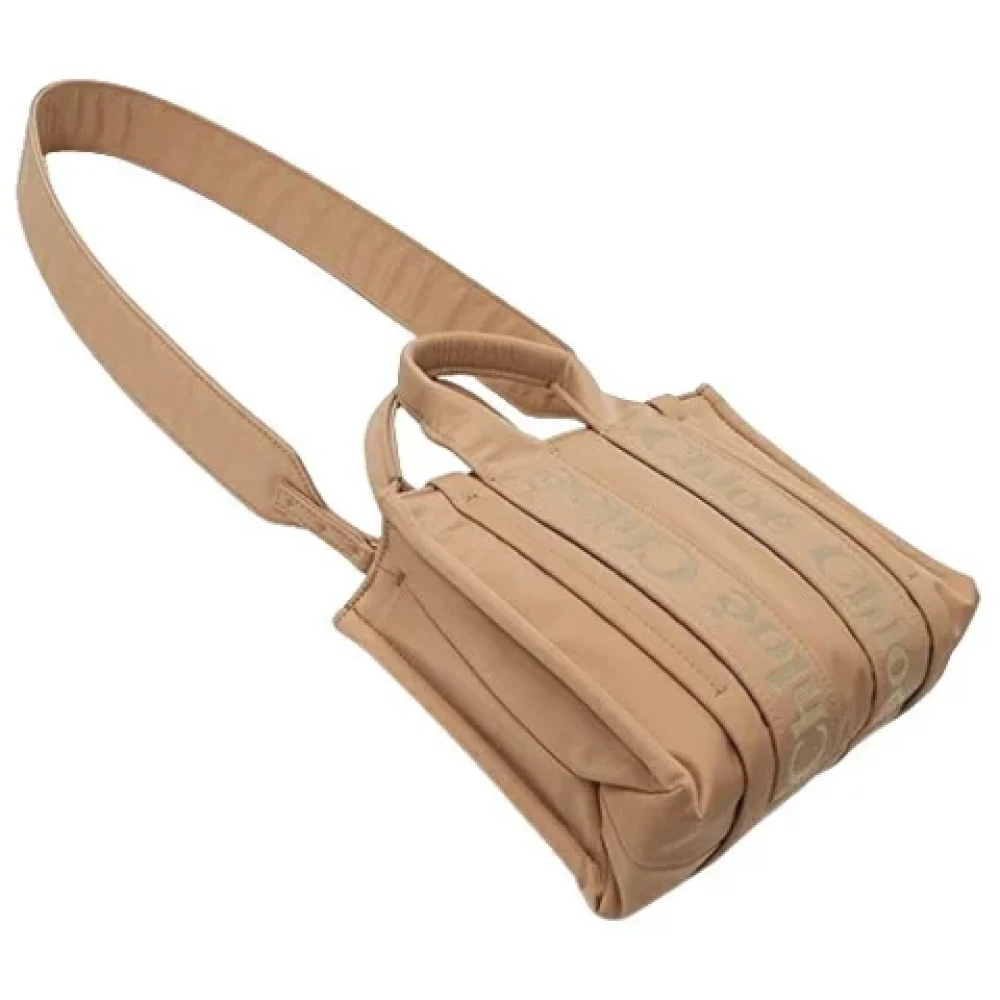 Chloé Pre-owned Nylon handbags Brown Dames
