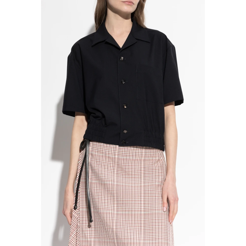 Bottega Veneta Korte mouwen shirt Black Dames