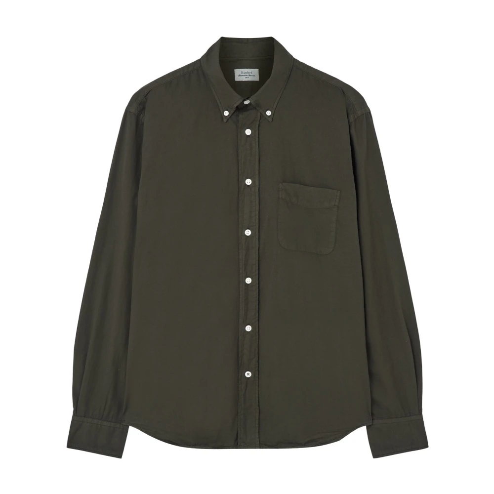 Hartford Pitt Pat Overhemden Green Heren