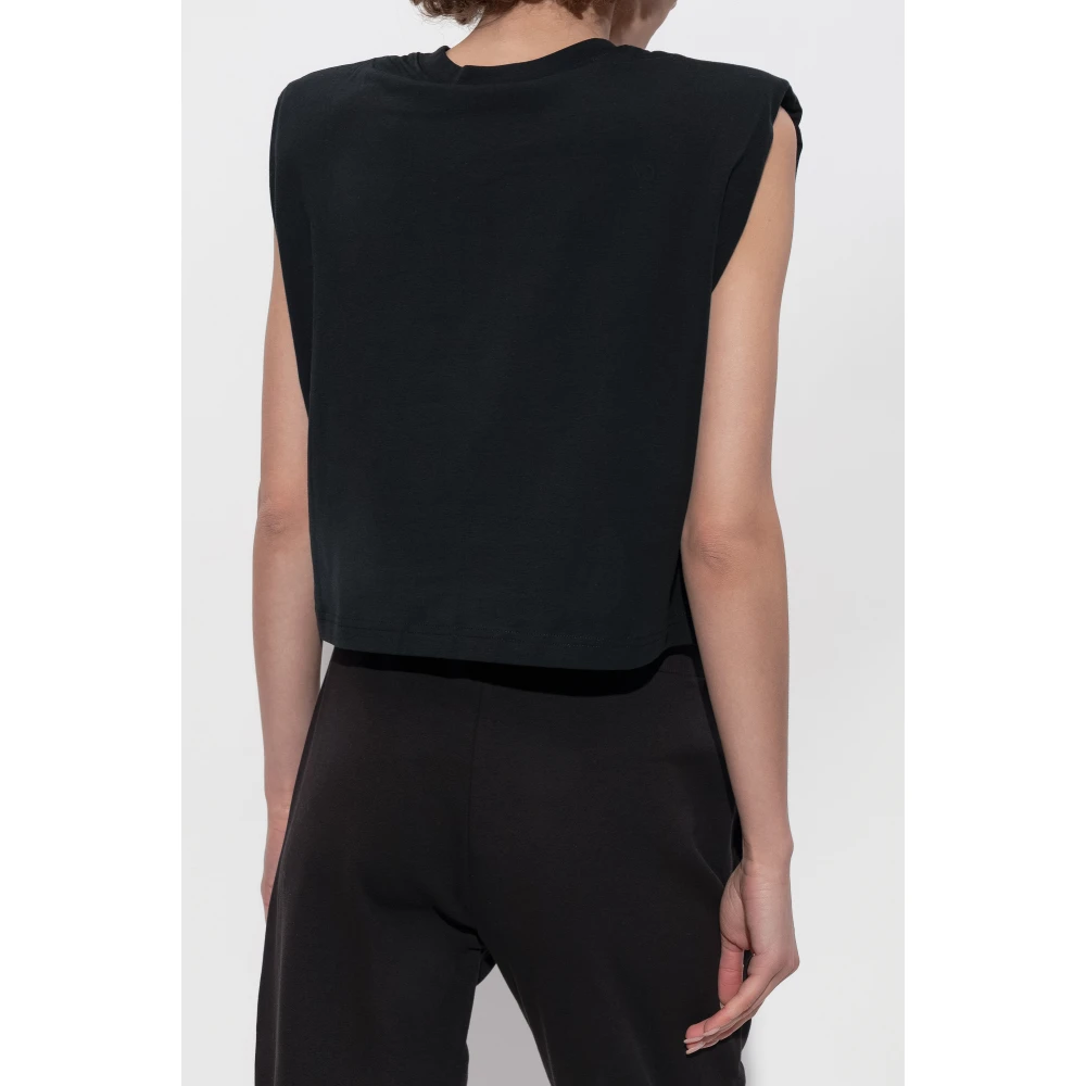 Versace Jeans Couture Mouwloze Top Black Dames