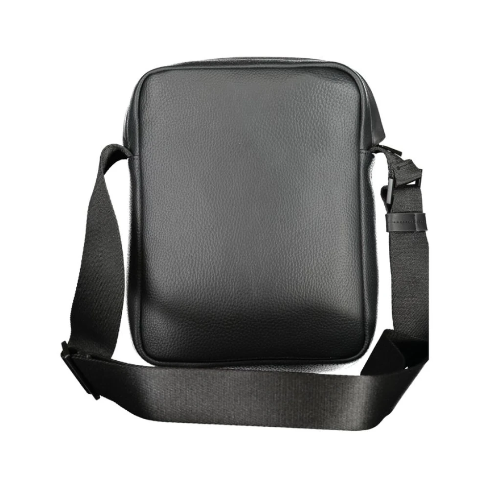 Calvin Klein Zwarte Polyester Schoudertas met Verstelbare Band Black Heren