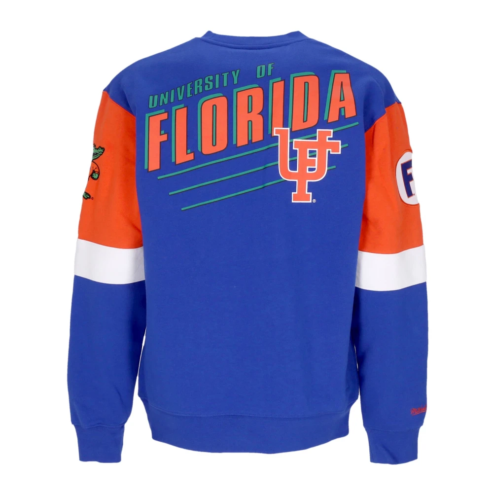 Mitchell & Ness Florida Gators Crewneck Sweatshirt Blue Heren