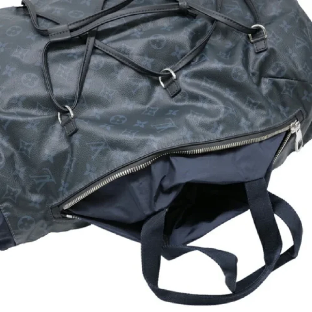 Louis Vuitton Vintage Pre-owned Canvas backpacks Blue Dames