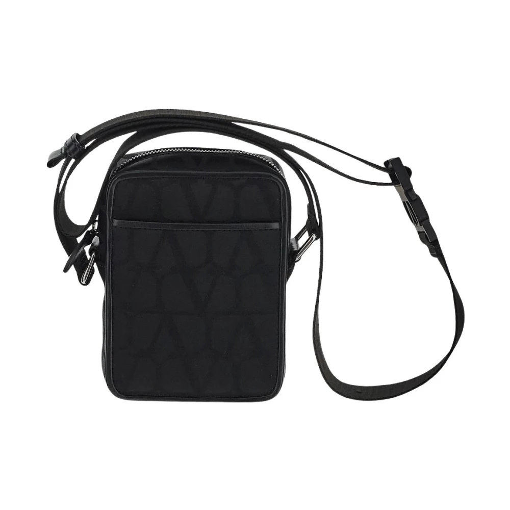 Valentino Garavani Canvas Crossbody Tas Black Heren
