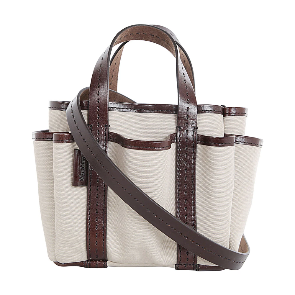 Max Mara Stijlvolle Gardenca Tas White Dames