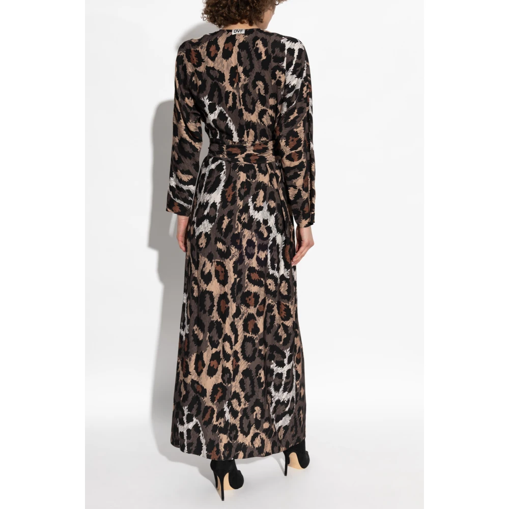 Diane Von Furstenberg Jurk met dierenprint Brown Dames