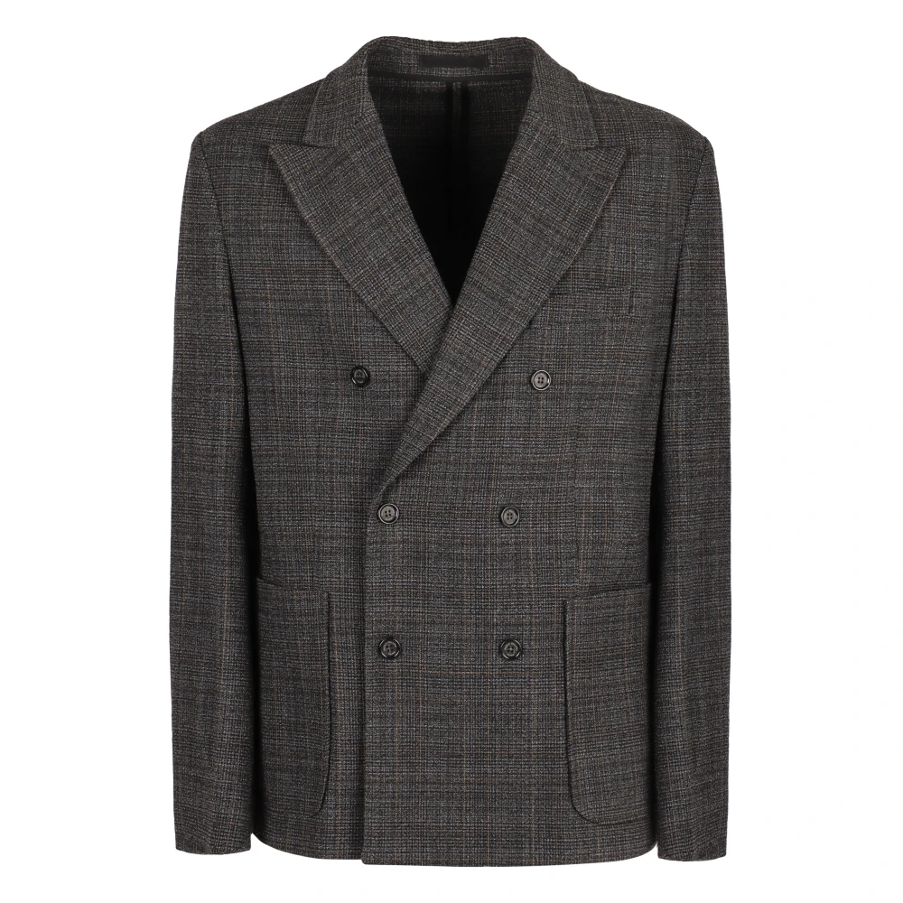 Paolo Pecora Klassieke Wollen Blazer Gray Heren